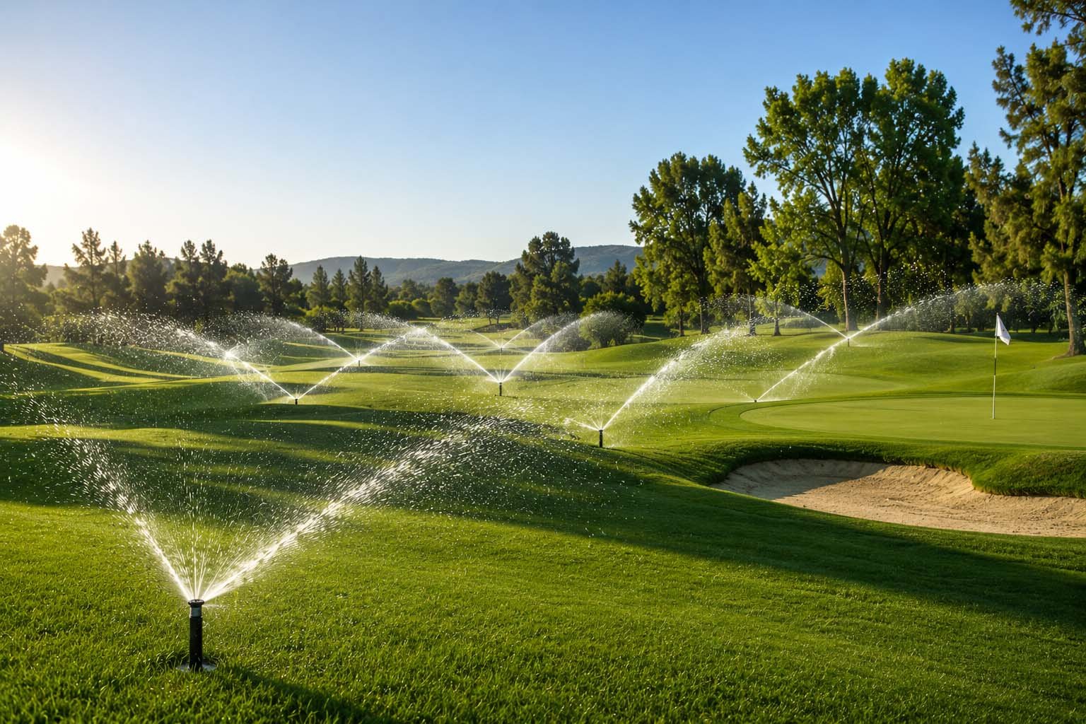 golf course irrigation system design and pipe network